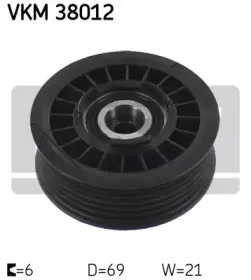 VKM 38012 SKF Паразитный / ведущий ролик, поликлиновой ремень VKM 38012 SKF Паразитный / ведущий ролик, поликлиновой ремень